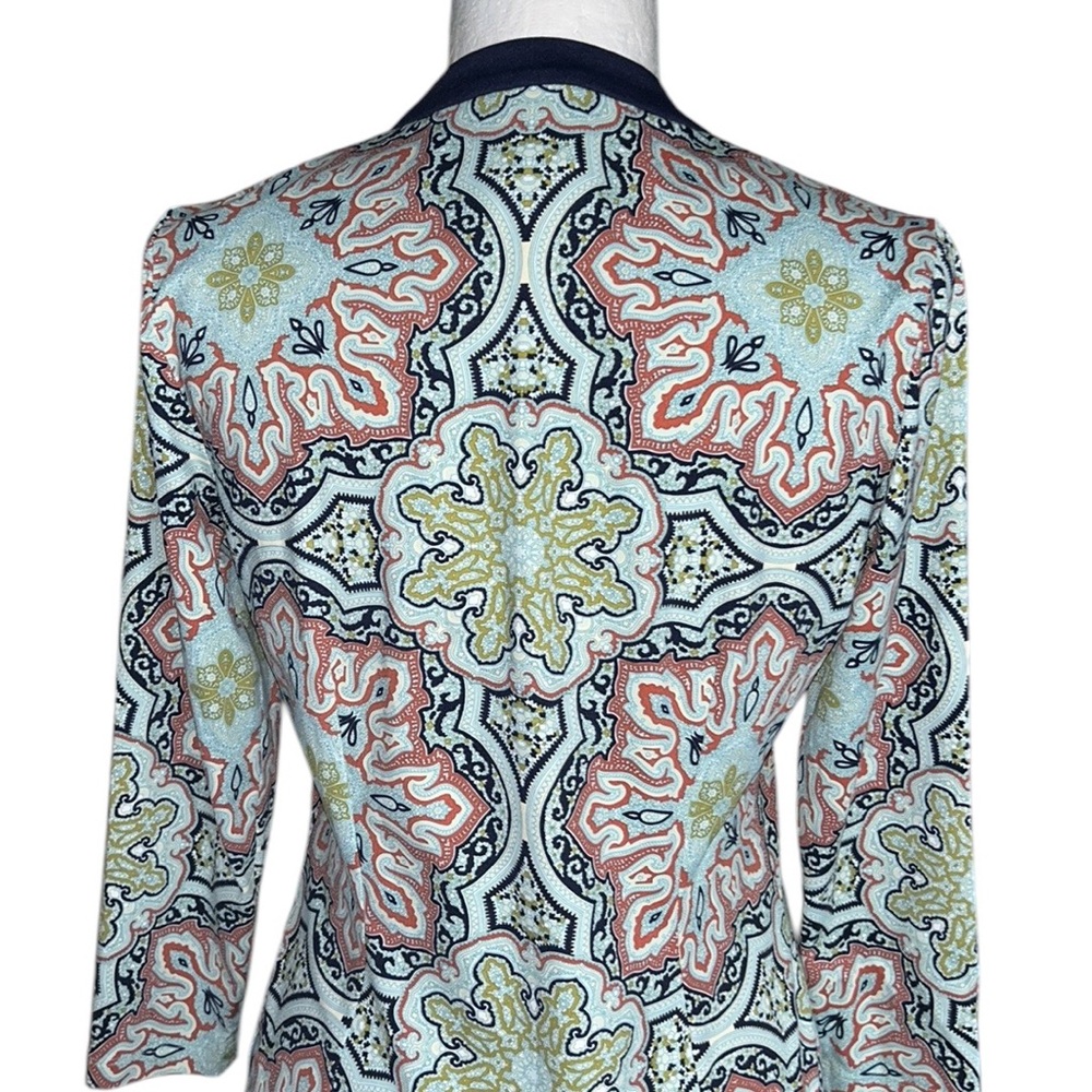 J. McLaughlin Biscayne Medallion Paisley Print Henley Tunic Top - XS - Picture 7 of 12